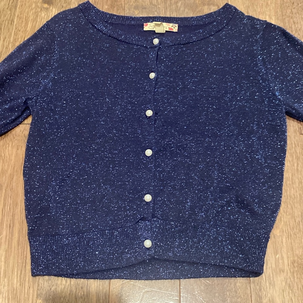 Fancy sparkly royal blue cardigan